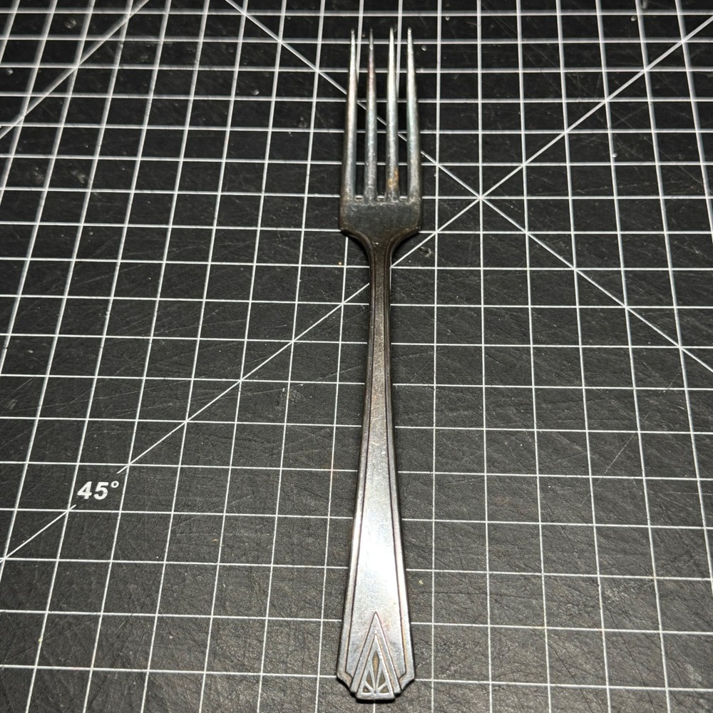 Vintage Community Plate Deauville Silverplate Dinner Fork Art Deco 1929 Oneida